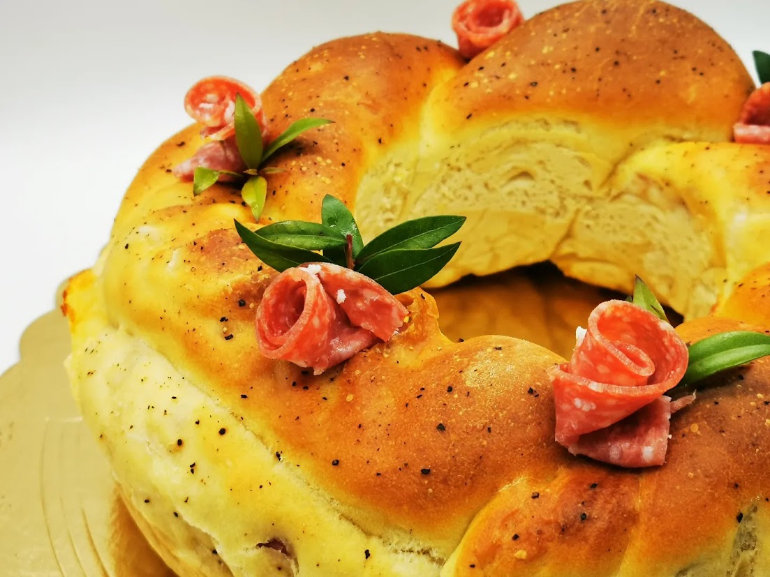 centrotavola di pan brioche