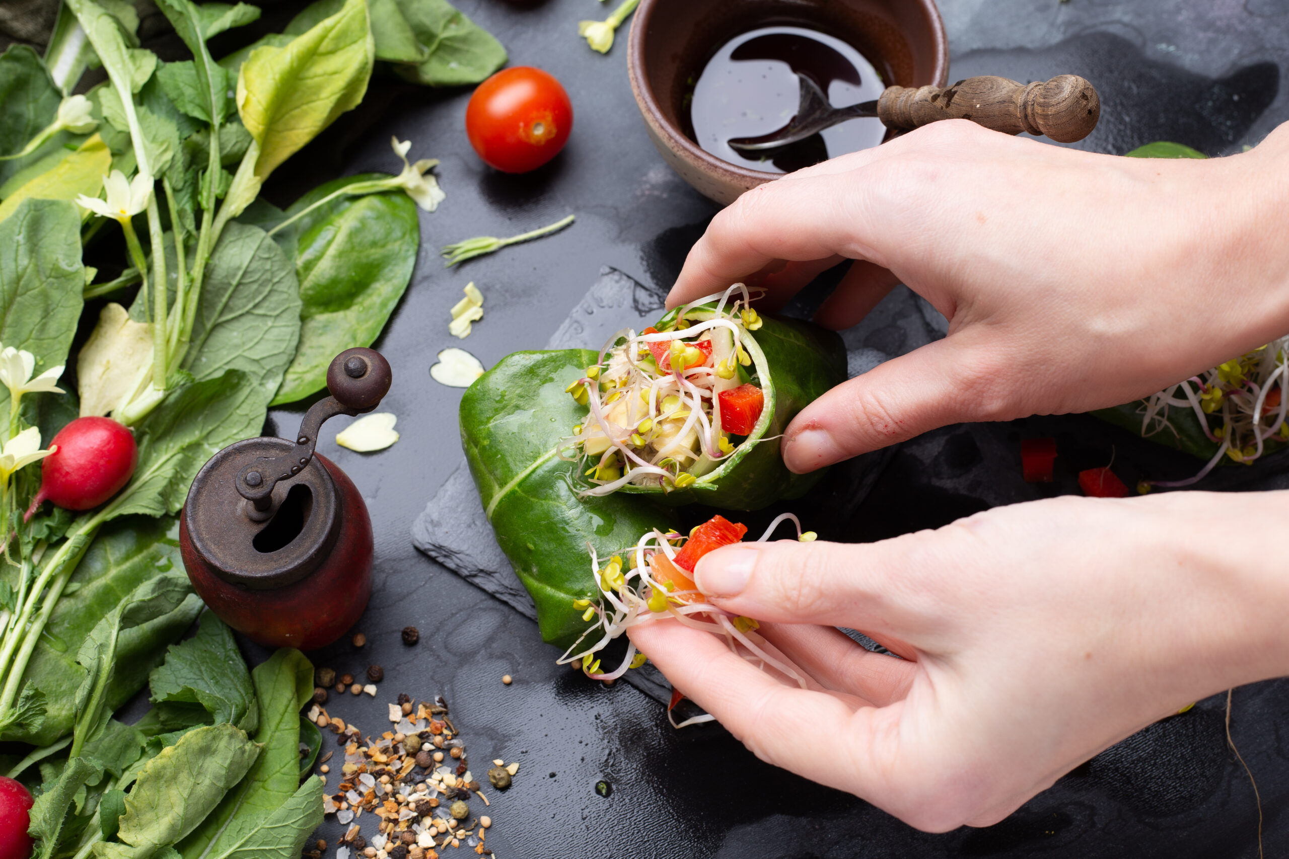 mangiare vegano al ristorante