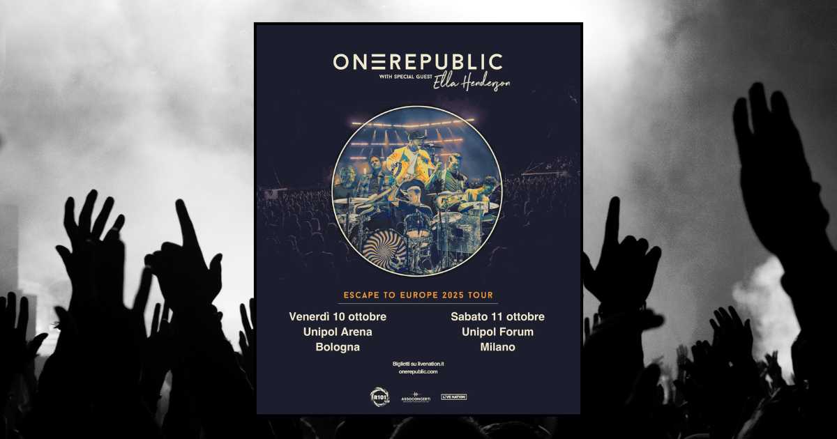 concerti rock 2025 onerepublic